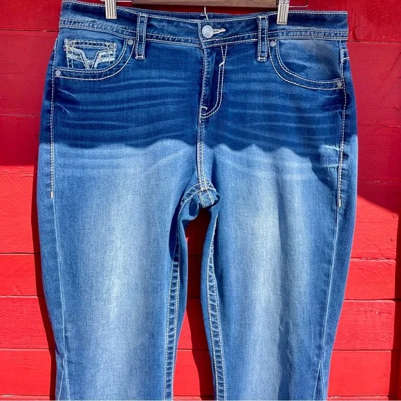 Vigoss slim bootcut embroidered jeans - Picture 5 of 12